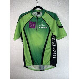 De Marchi Men's Cycling Jersey XL Green Irish Ireland Trek Irish Cycling Fed. 1B